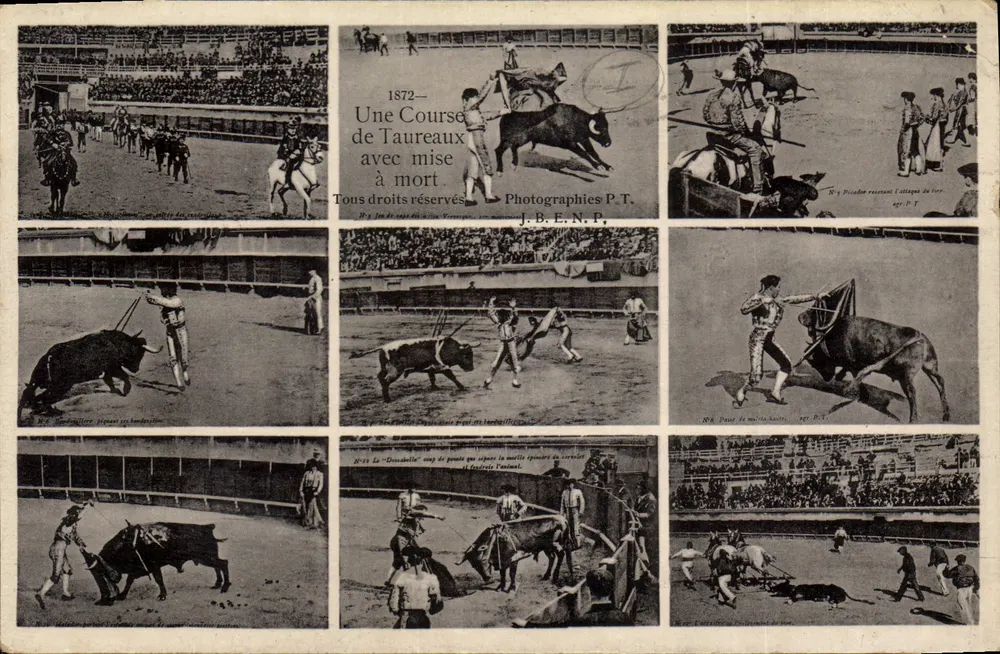 Corrida de touros com morte — Fotografias P.T. — N°68 - Frente