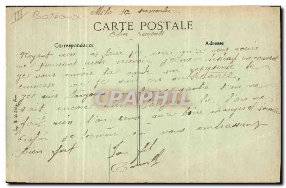 Schlachtschiff "Voltaire" — Marine Nationale — 8.318 Tonnen — Verlag ELD, Nr. 2028 - Rückseite