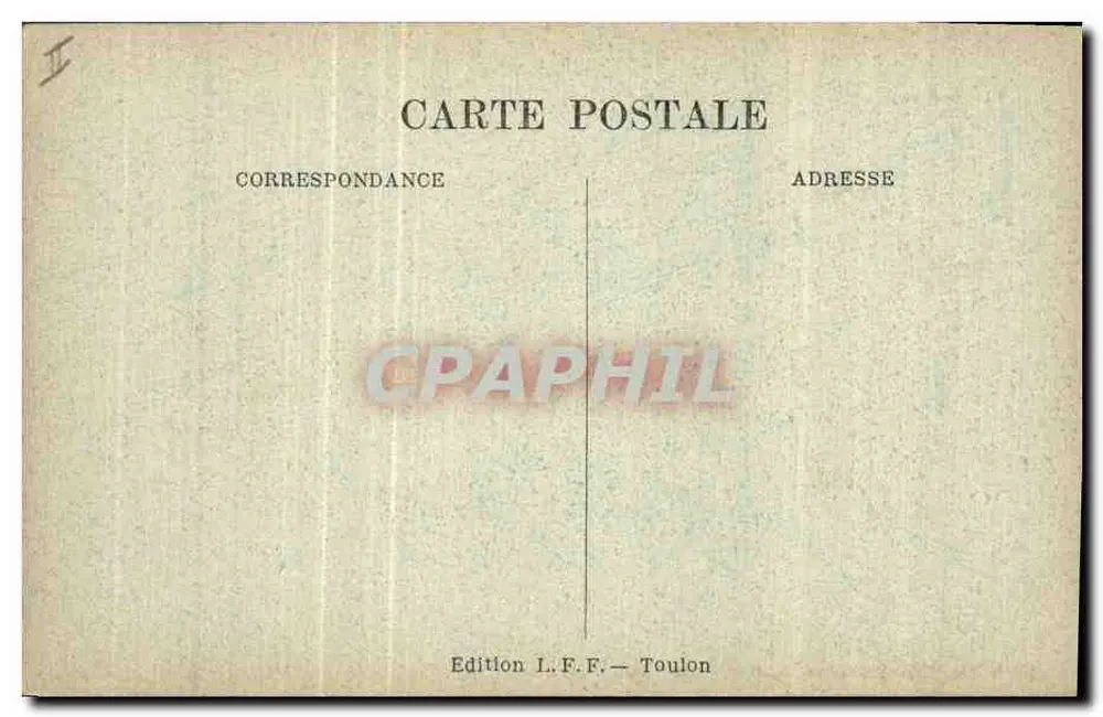Bateau de guerre français VÉRITÉ — Ligue Maritime Française, 8 Rue de la Boétie, Paris - Verso