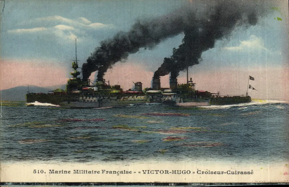 Französische Marine - « VICTOR-HUGO » Panzerkreuzer — Serie 510 - Vorderseite
