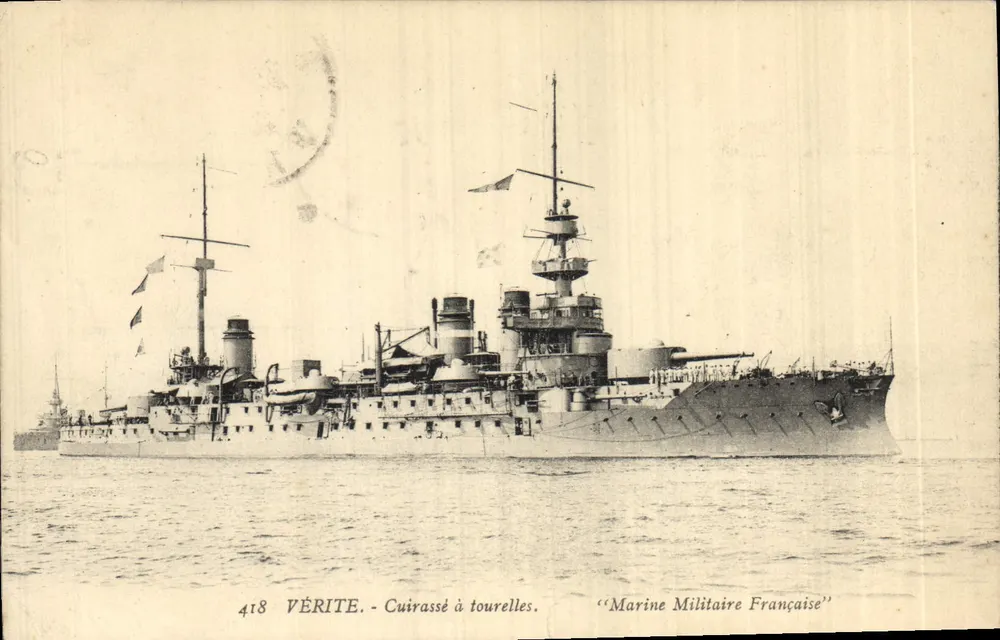 Wahrheit - Panzerkreuzer — Französische Marine — Verlag Graphiphil, Nr. 418 - Vorderseite
