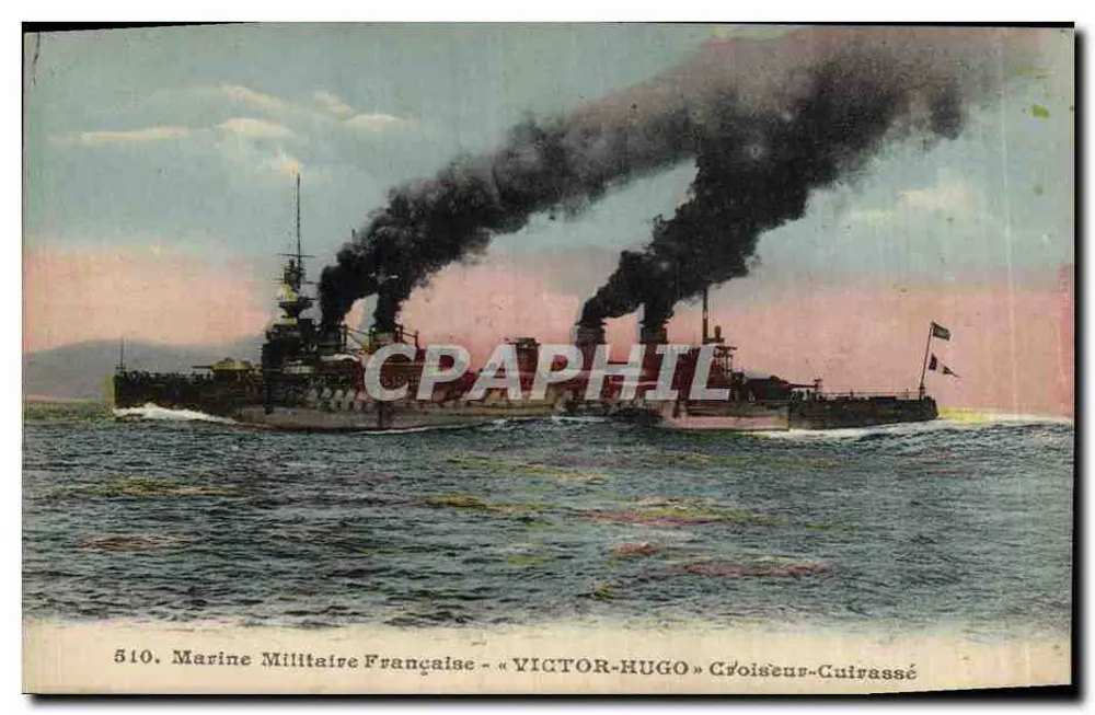 Französische Marine - « VICTOR-HUGO » Kreuzer-Panzerschiff — unbekannter Verlag, Seriennummer 510 - Vorderseite
