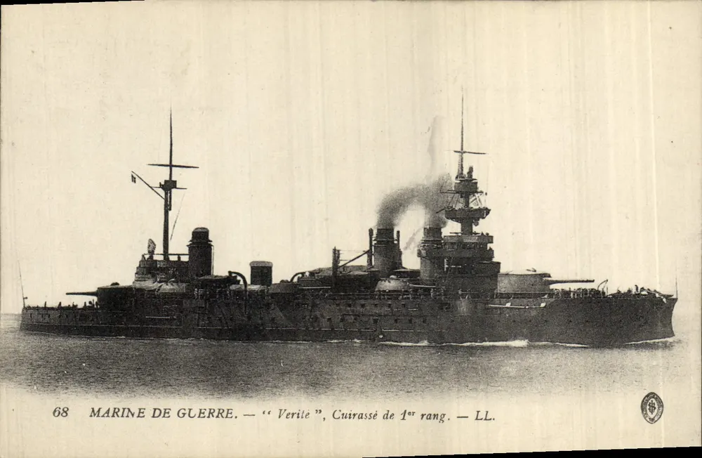Marineflotte — "Verité", Schlachtschiff erster Klasse — LL. — n° 68 - Vorderseite