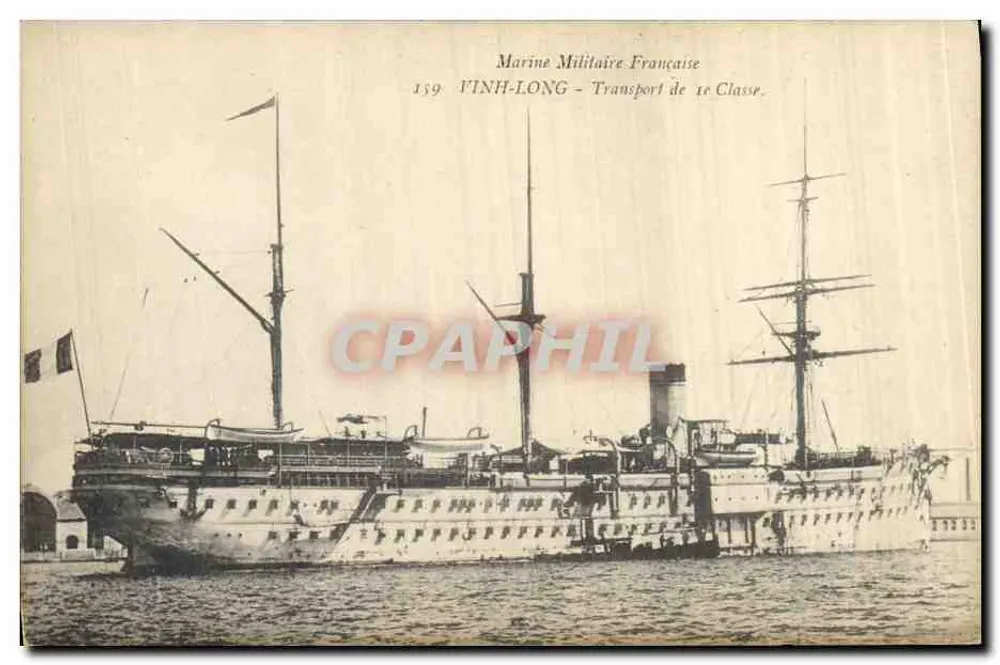 Vinh-Long — 1. Klasse Transport — Französische Marine - Vorderseite