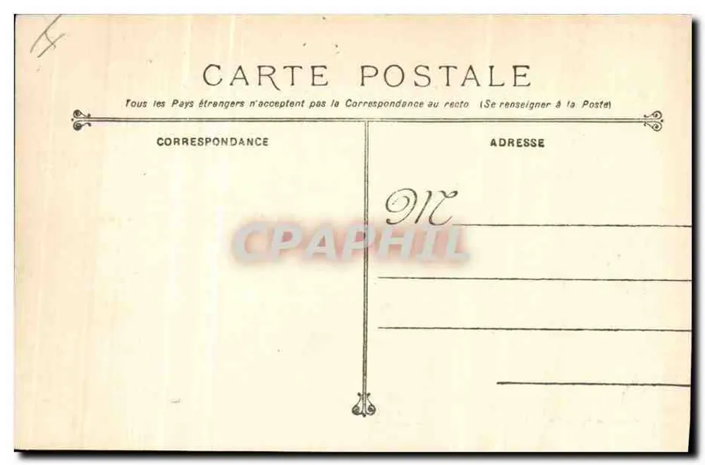 Voltigeur - Torpedoboot — Französische Marine — Phototypie Maritus Bar - Toulon - Rückseite