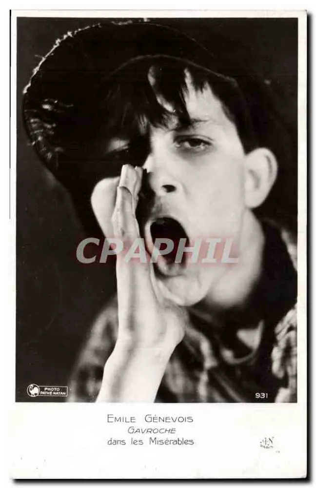 Émile Gavroche in Les Misérables — Foto Pierre Batan, n°931 - Vorderseite