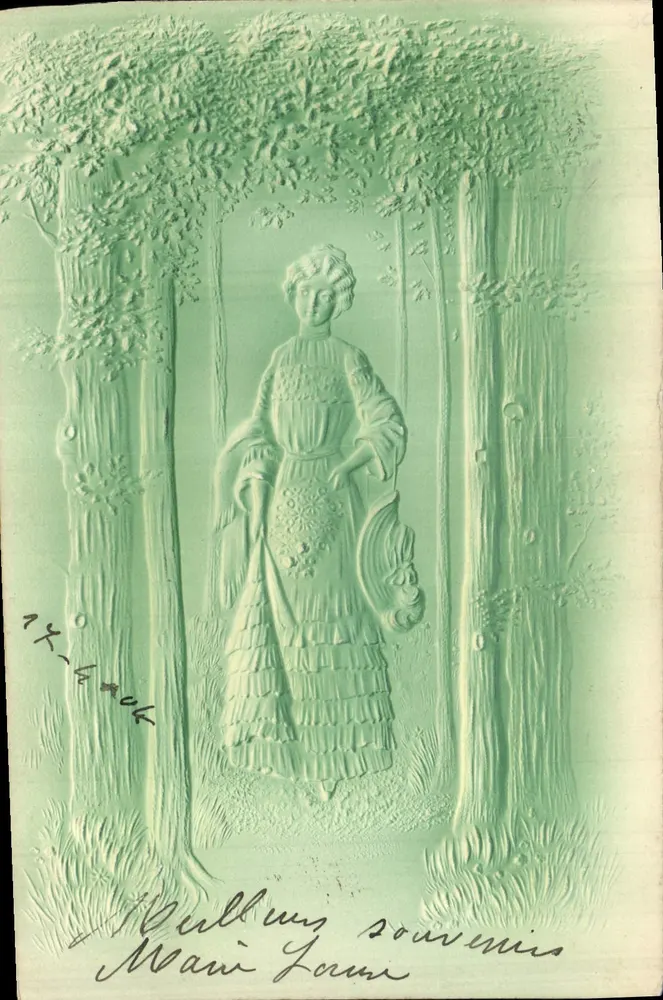 Frau in Rüschenkleid — Erinnerungen — Mari Lams - Vorderseite