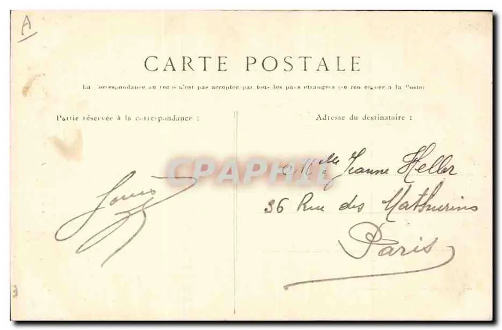 Jonge meisje van Ouessant — Studie van de hoofddoeken van Bretagne — Collectie Villard, Quimper - Achterkant