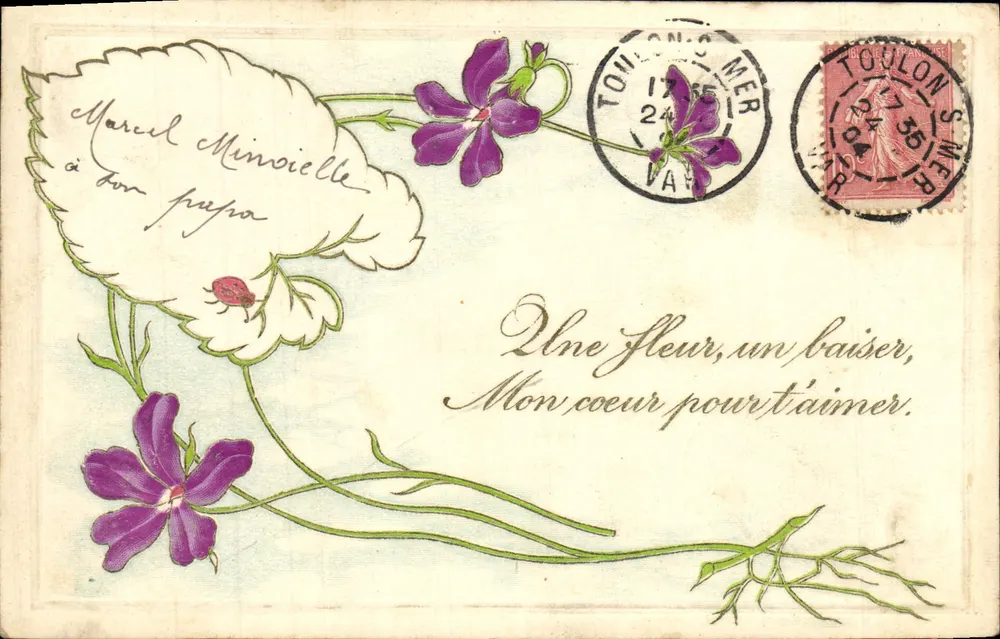 Flores e poesia — Toxan-Sur-Mer — editor não identificado - Frente