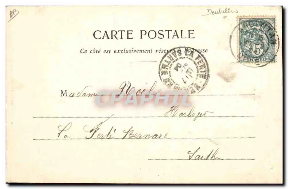 Argentan — Der Punkt von Argentan (vollständig Handarbeit) — Echte Spitze — Lefebure, Paris - Rückseite