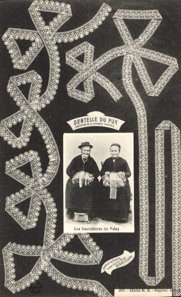 Die Strickmacherinnen des Velay — Strickwaren von Puy — Sammlung der Syndikatskammer — Foto von M. B. — Wiederausgabe 1905 - Vorderseite
