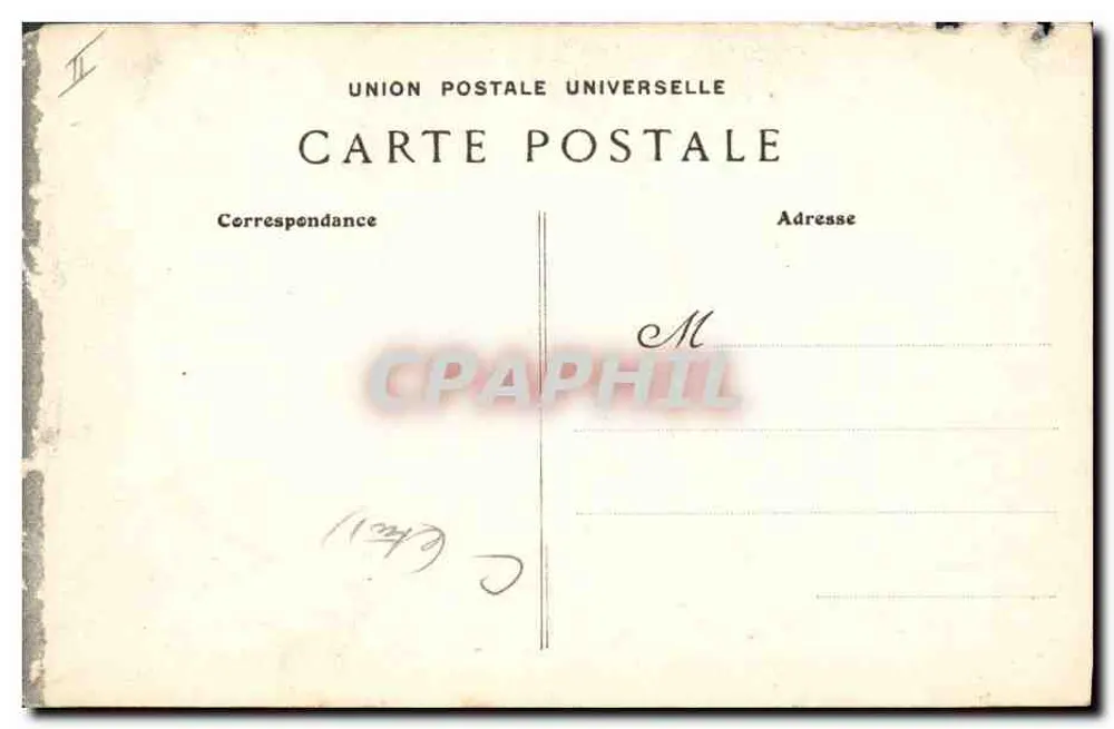 Fan de dentelle Point d'Alençon — détails floraux et motifs de fleurs de lys — éditeur POINT D'ALENCON imprimé sur la carte - Verso
