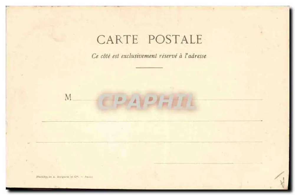 Dansenster — Valencienne — Fototypie A. Brayer en Cie, Dourges - Achterkant