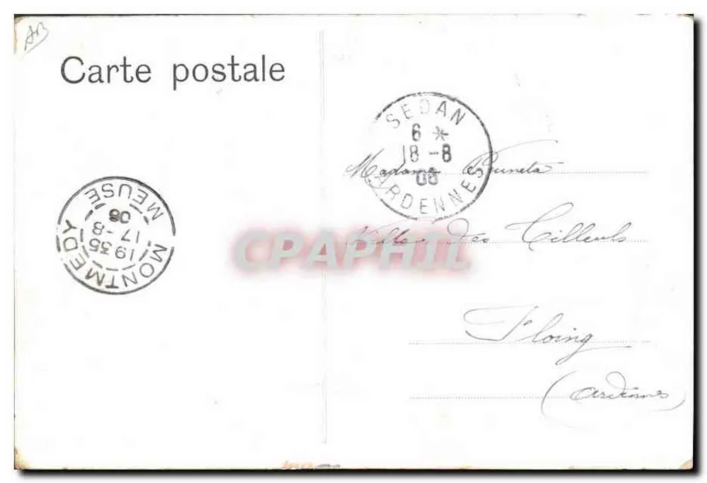 Mlle. Bherris Benka — Cavaleira a cavalo — With. Scharmann, Berlin S.W., Kommandantenstr. 15 - Verso