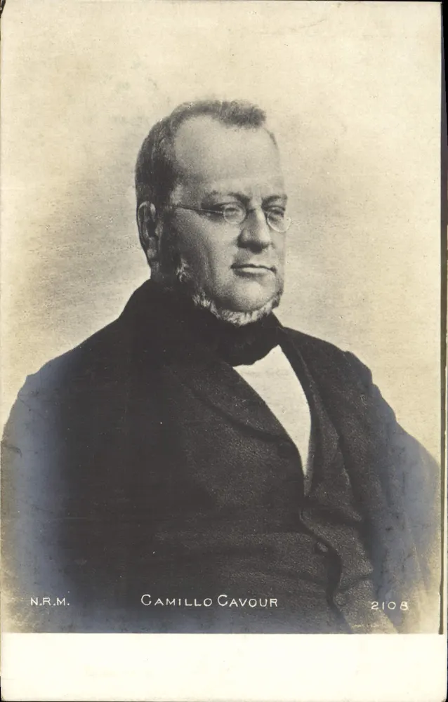 Camillo Cavour — retrato — N.R.M. n° 2108 - Frente