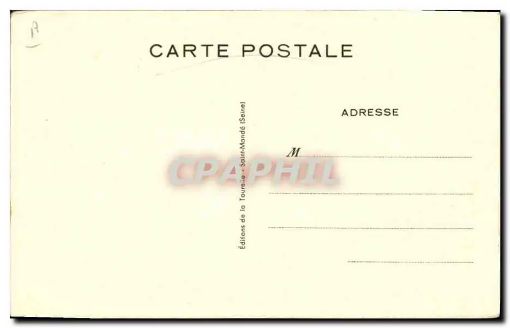 A. Yersin — Retrato — Éditions de la Tourelle (Saint-Mandé, Seine) - Verso