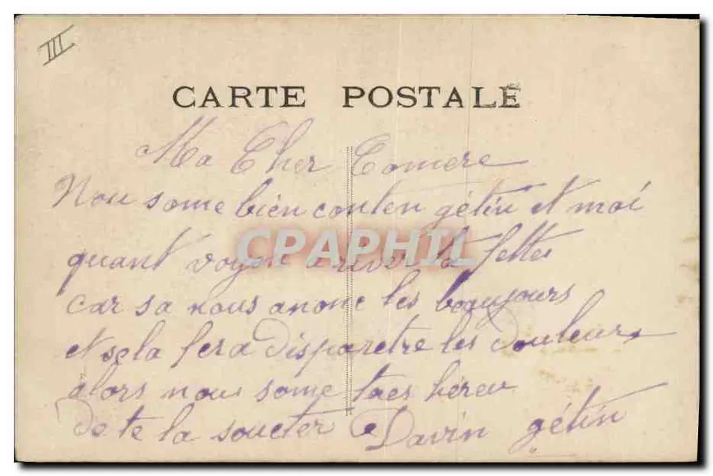 Göttin und Cupido — Jahr 1910 — ELD, Nr. 203 - Rückseite