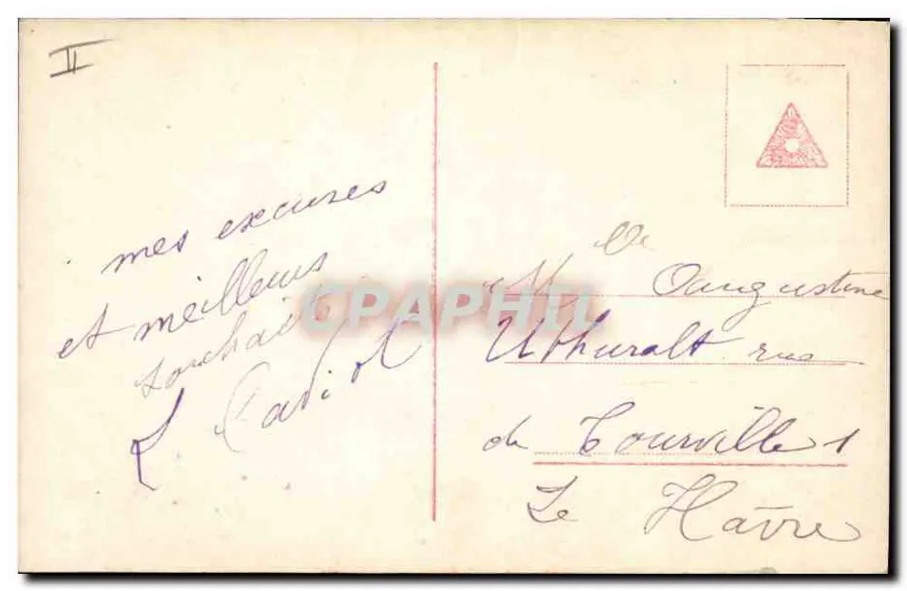Liebende Paare — Frohe Neujahr 1914 — Verlag S357/58 - Rückseite