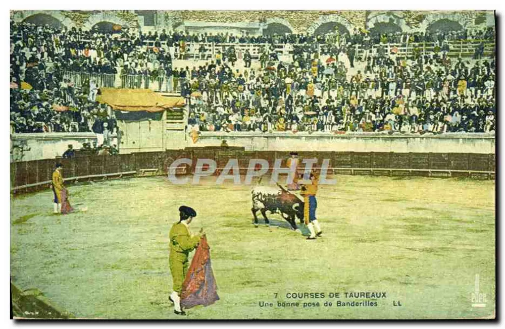 Stierkampf — Eine gute Banderillen-Position — Lévy & Neurdein, Paris - Vorderseite