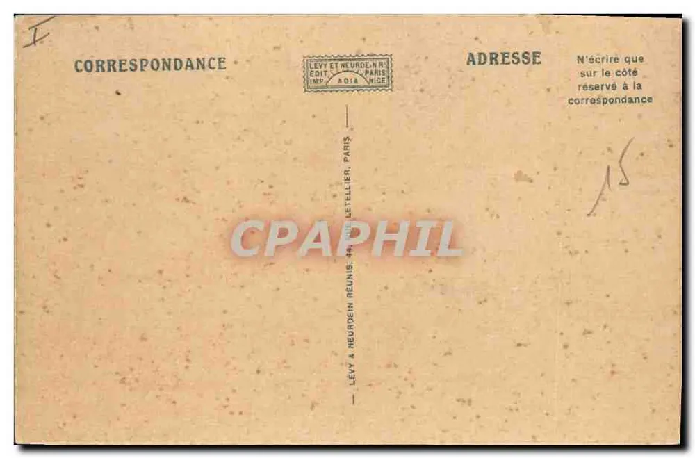 Cours de touros — Antes da Estocada — Editor Lévy & Neurdein, Paris - Verso
