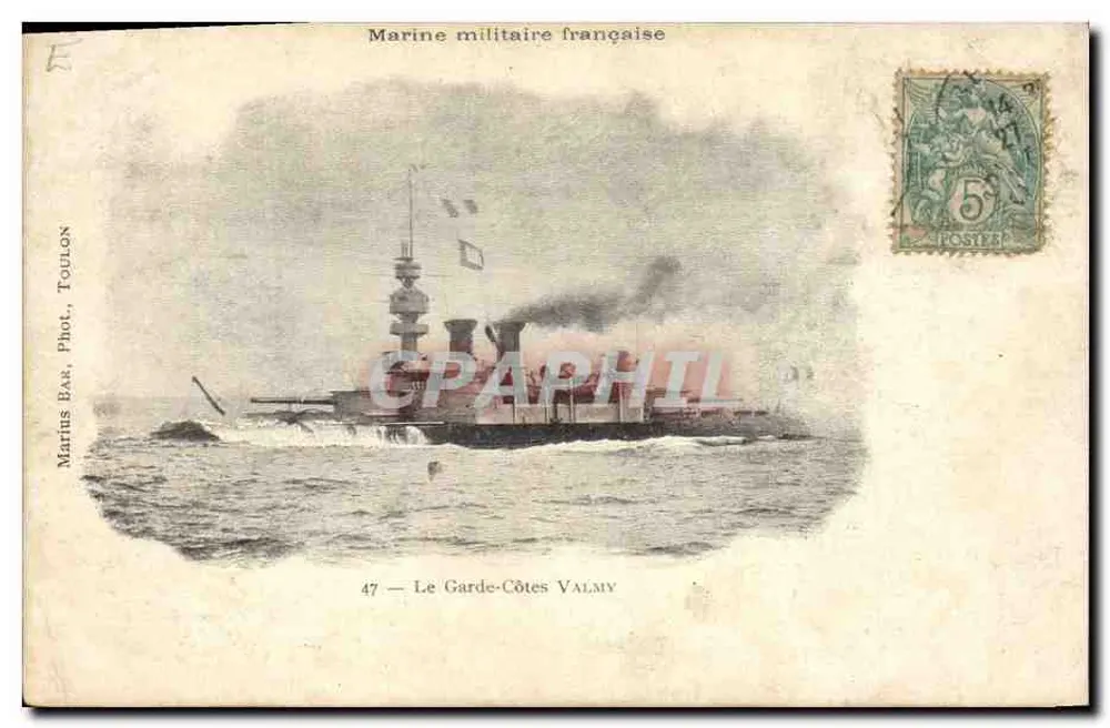 O Garde-Côtes Valmy — Marinha militar francesa — Marius Bar, Toulon, Fot. - Frente