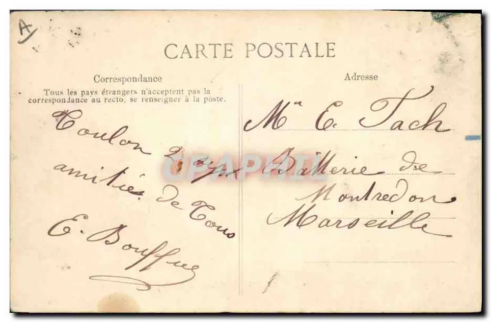 Marine Nationale — "Vérité", Schlachtschiff der Flotte, 14.868 Tonnen — Verleger E.P.D. n°754 - Rückseite