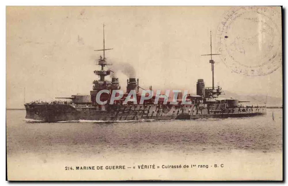 Marine — « Vérité » Schlachtschiff erster Klasse — B.C. - Vorderseite