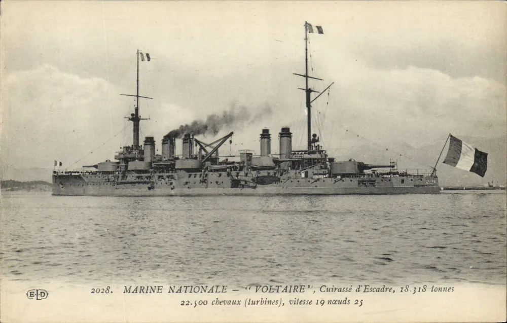 Schlachtschiff 'Voltaire' — Marine Nationale — Verleger E+D, n° 2028 - Vorderseite