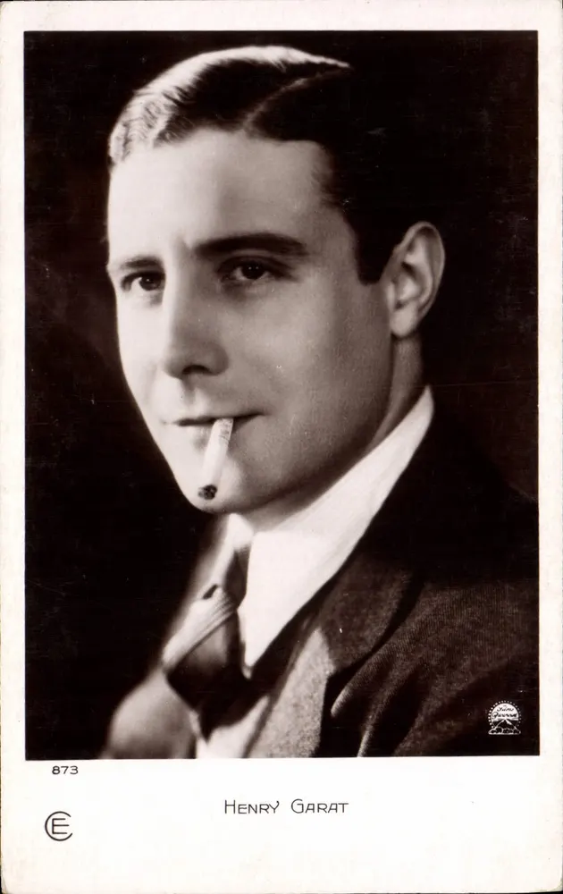 Henry Garat — retrato em preto e branco — Cinémagazine-Édition, Paris, n° 873 - Frente