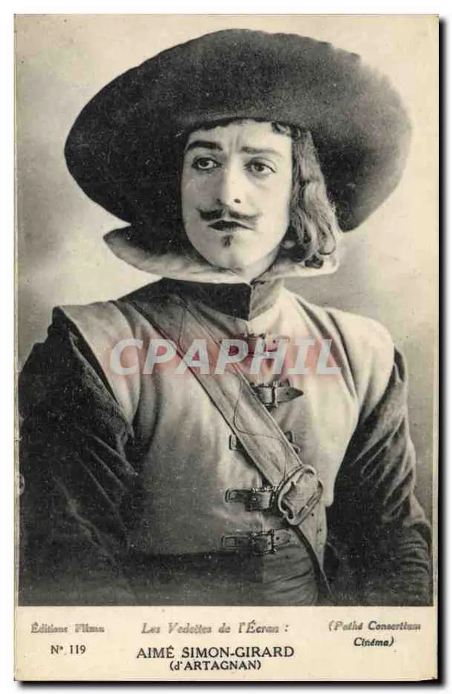Aimé Simon-Girard (d'Artagnan) — Die Stars des Films — Éditions Filma N° 119 - Vorderseite