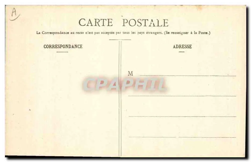 Coiffes da Bretanha — Jovem Menina de Tréguier — Coleção E. Hamonic, n° 1028 - Verso