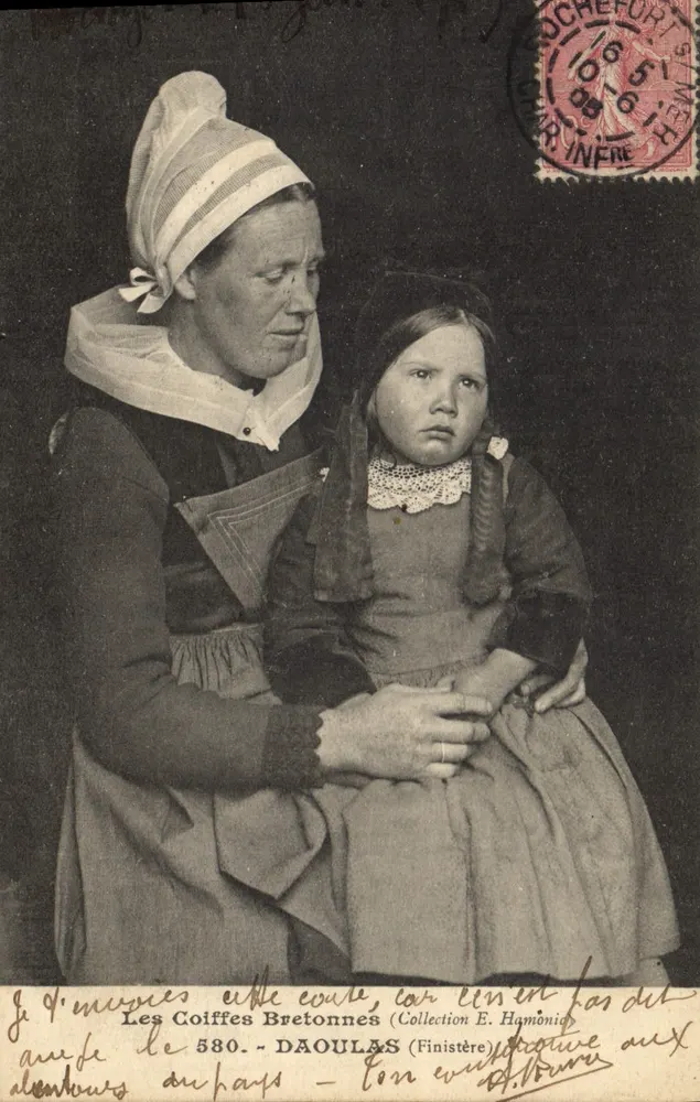 Die Bretonischen Schleier — Sammlung E. Hamonig — DAOULAS (Finistère) - Vorderseite