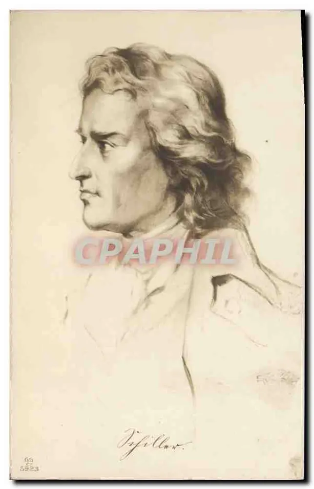 Retrato de Joffillar — desenho a lápis — n° 5823 - Frente