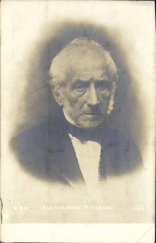 Alessandro Manzoni — retrato — N.R.M. 2149 - Frente