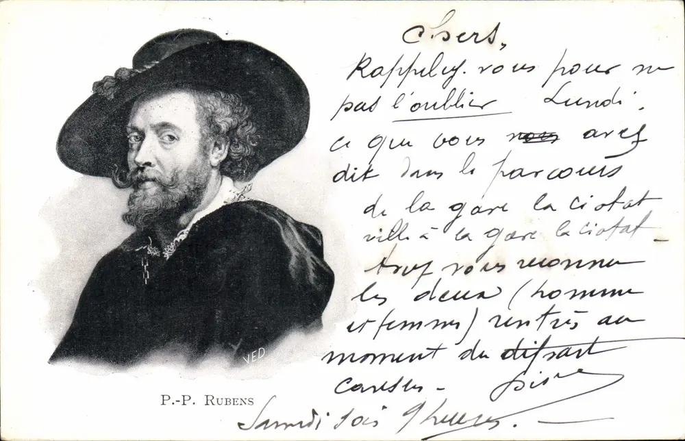 Retrato de P.-P. Rubens — editor VED, número de série não visível - Frente