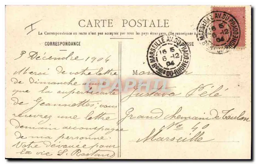 Reseda — Ihre Qualitäten übertreffen Ihre Reize — Sprache der Blumen — Verlag A. Besset, Marseille - Rückseite
