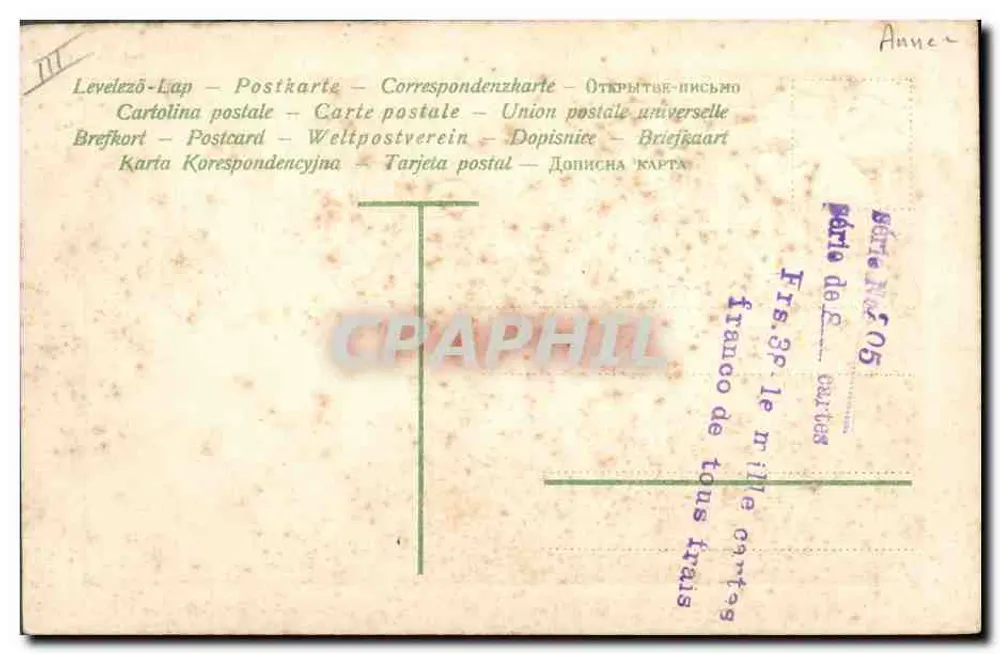 Kalender — Januar 1 — 1907 - Rückseite