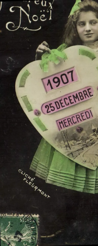 Weihnachtsfeier — 25. Dezember 1907 — Cliché Fleurmont - Vorderseite