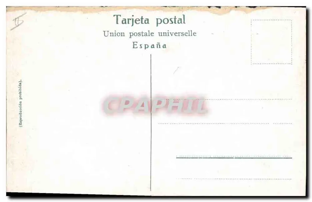 Stierkampf — Ausritt aus dem Corral — L. Rubin, Barcelona - Rückseite