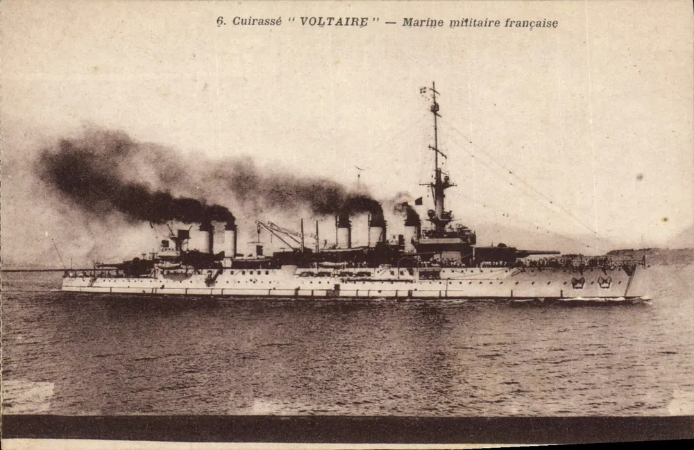 Cruzador "Voltaire" — Marinha militar francesa - Frente