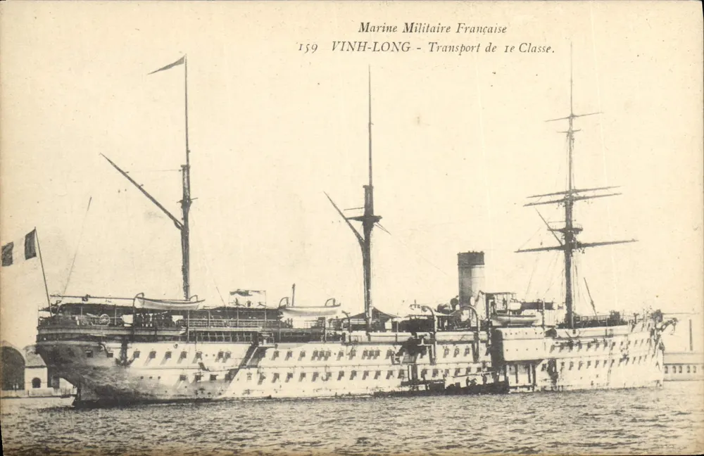 Vinh-Long — Erste Klasse Transport — Französische Marine - Vorderseite