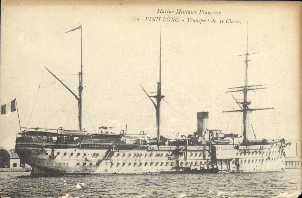 Vinh-Long — Erster Klasse Transport — Französische Marine - Vorderseite