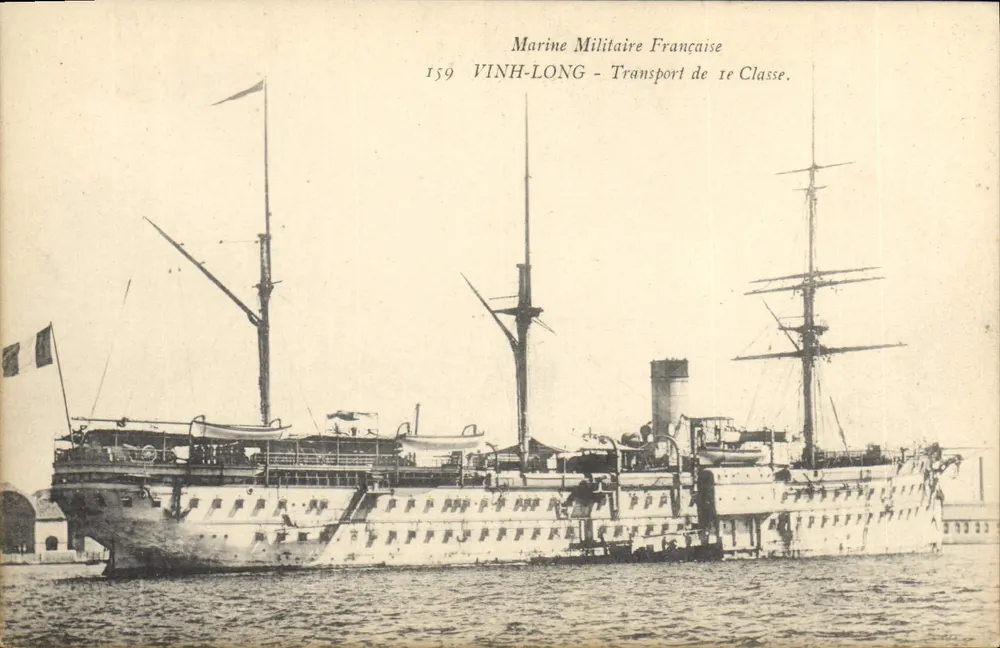 Vinh-Long — Erste Klasse Transport — Französische Marine - Vorderseite
