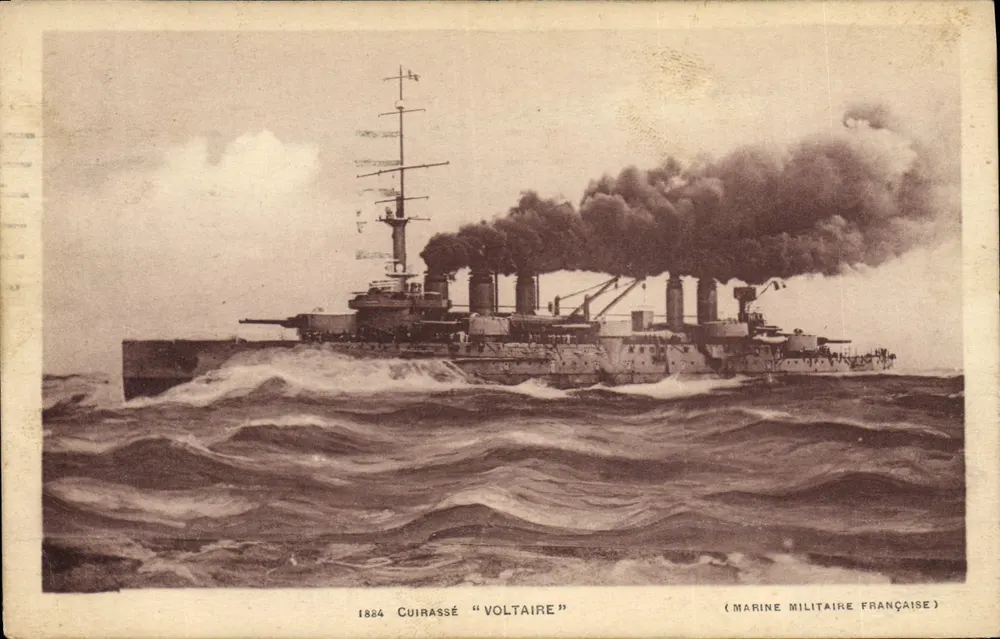 Slagschip "Voltaire" — 1884 — Franse Marine - Voorkant