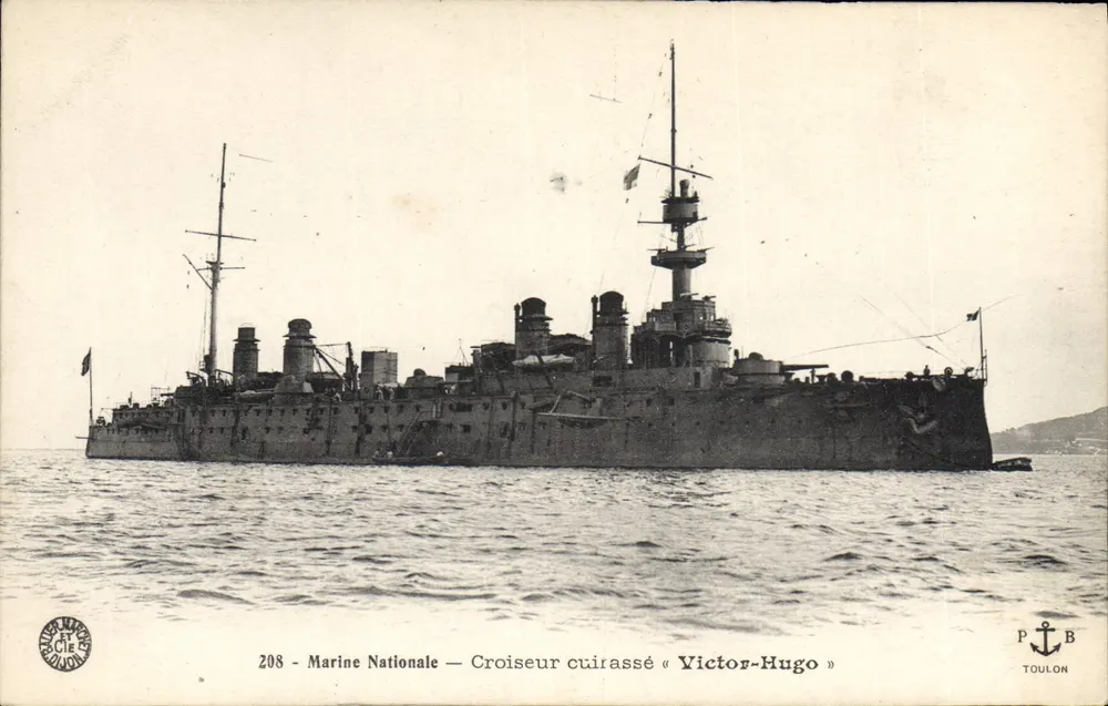 Panzerkreuzer « Victor-Hugo » — Marine Nationale — Verlag P. B. TOULON, Nr. 208 - Vorderseite