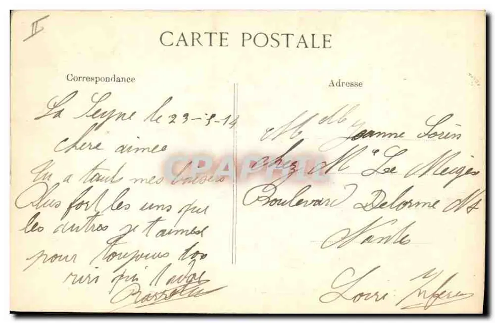 Nationalflotte — "VÉRITÉ", Schlachtschiff — Verlag E.D., Nr. 754 - Rückseite