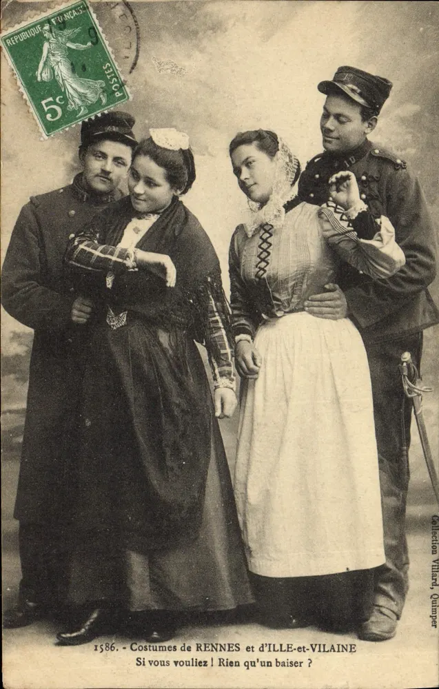 Kleidung von RENNES und von ILLE-et-VILAINE — Sammlung Villard, Quimper - Vorderseite