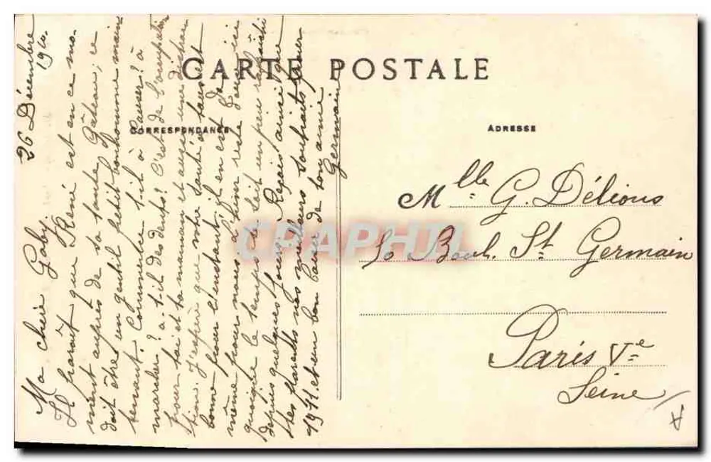 Jovem Menina de Pont-l'Abbé - Estudo das Coifas da Bretanha — Coleção Villard, Quimper - Verso