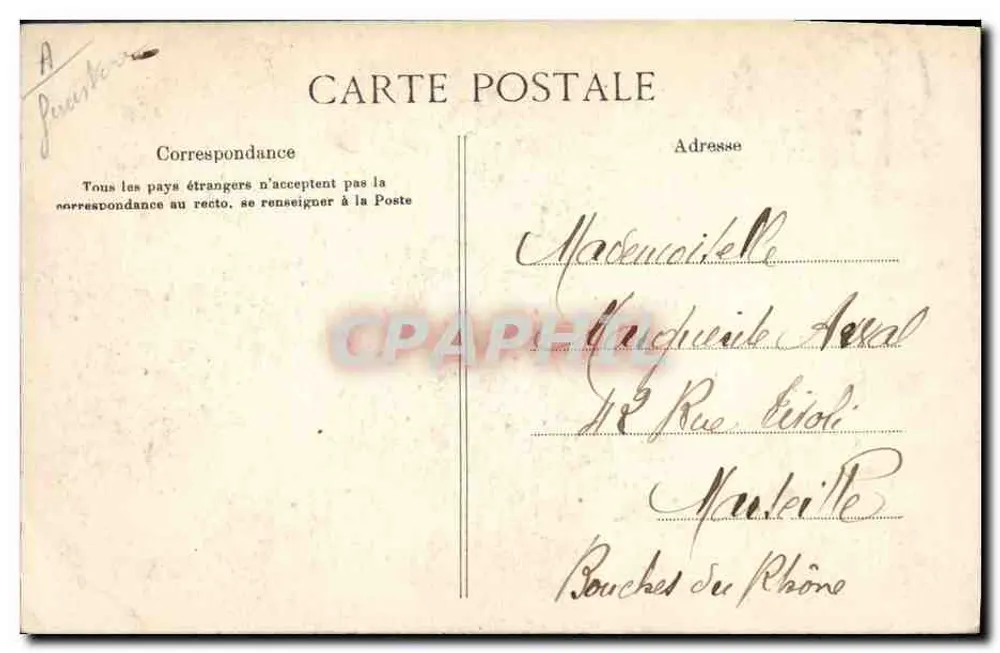 Jovem Menina de Pont-l'Abbé — Perfil da Coiffe — Coleção Villann, Quimper - Verso