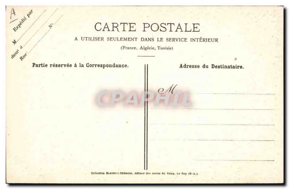 Le Puy — vista panorâmica — Chambre Syndicale de la Dentelle du Puy - Verso